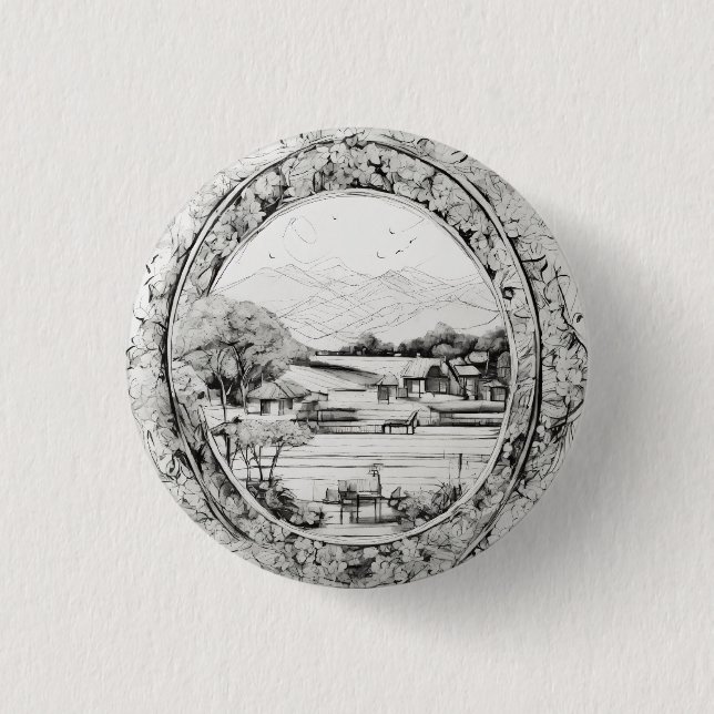 Badge Rond 2,50 Cm Classic Button Collection : Élégance polyvalente (Devant)