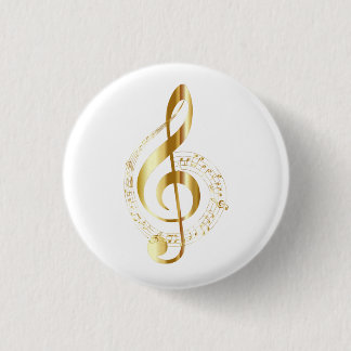 Badge Rond 2,50 Cm Clé en or