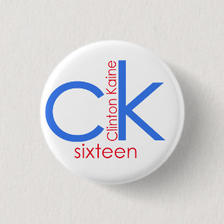 Badge Rond 2,50 Cm Clinton Kaine 2016