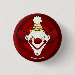 Badge Rond 2,50 Cm Clown ! Bouton (petit)