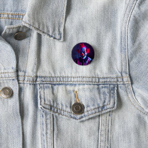 Badge Rond 2,50 Cm clown effrayant