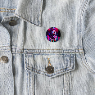 Badge Rond 2,50 Cm clown effrayant