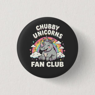 Badge Rond 2,50 Cm Club de fans de licornes mignonnes Licorne arc-en-