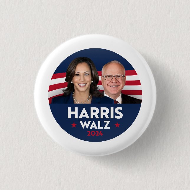 Badge Rond 2,50 Cm Club de fans Tim Walz (Devant)
