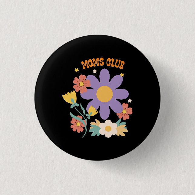 Badge Rond 2,50 Cm Club des mamans (Devant)