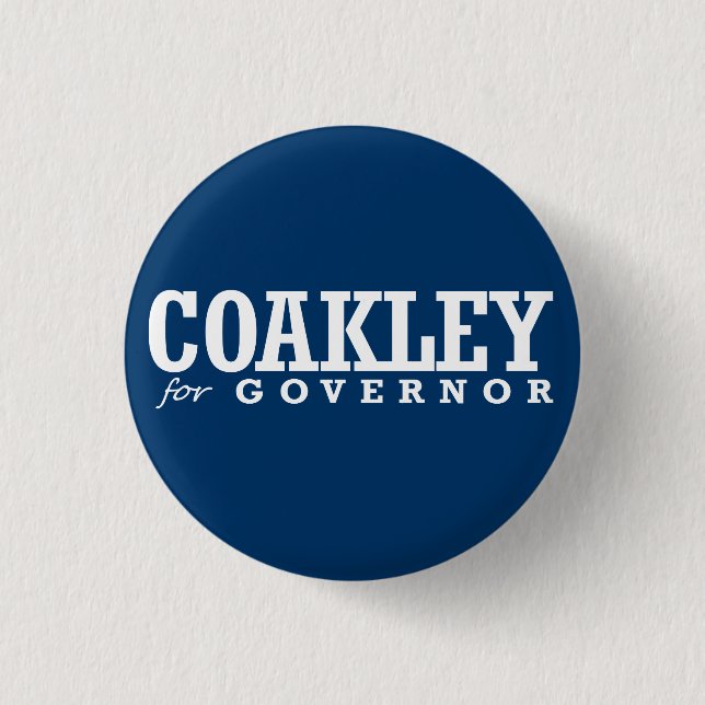 BADGE ROND 2,50 CM COAKLEY POUR LE GOUVERNEUR 2014 (Devant)