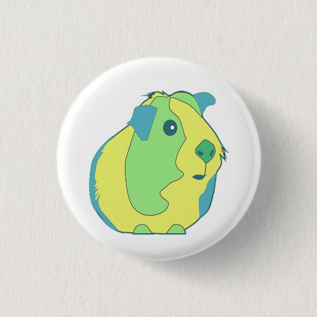 Badge Rond 2,50 Cm Cobaye d'art de bruit (Devant)