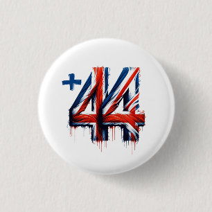 Badge Rond 2,50 Cm Code pays du Royaume-Uni