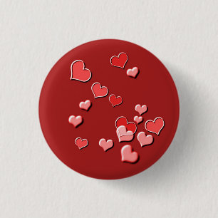 Badge Rond 2,50 Cm coeur