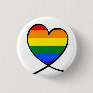 Badge Rond 2,50 Cm Coeur de fierté