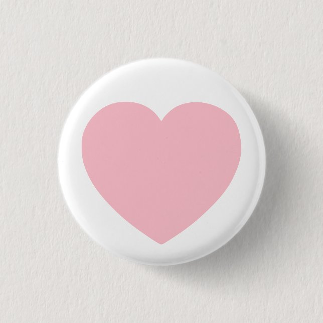 Badge Rond 2,50 Cm Coeur rose (Devant)