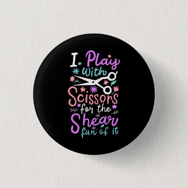 Badge Rond 2,50 Cm Coiffeuse (Devant)