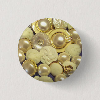 Badge Rond 2,50 Cm Collage blanc de fantaisie de bouton