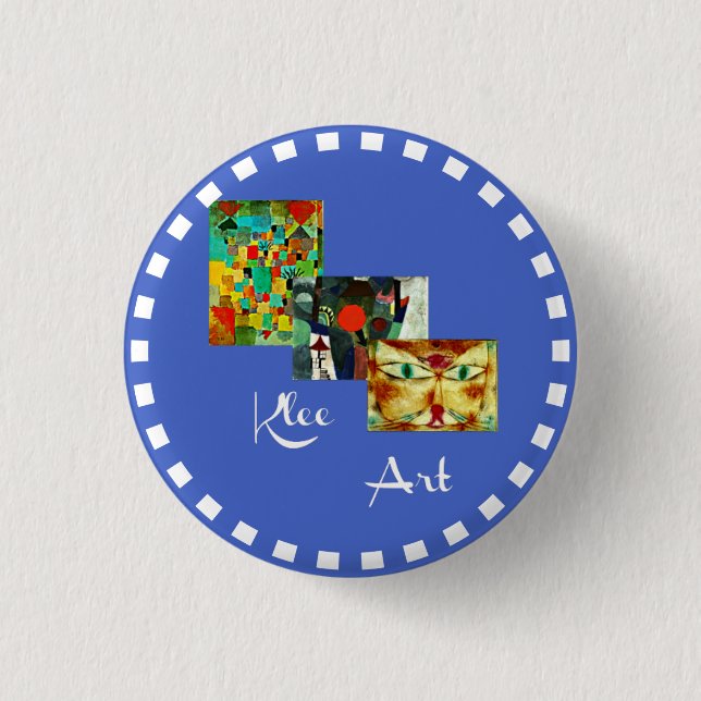 Badge Rond 2,50 Cm collage Klee avec cadre circulaire (Devant)