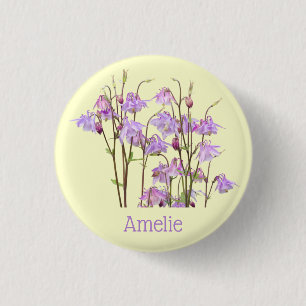 Badge Rond 2,50 Cm Colonnes pourpres personnalisées