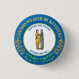 Badge Rond 2,50 Cm Commonwealth du Kentucky