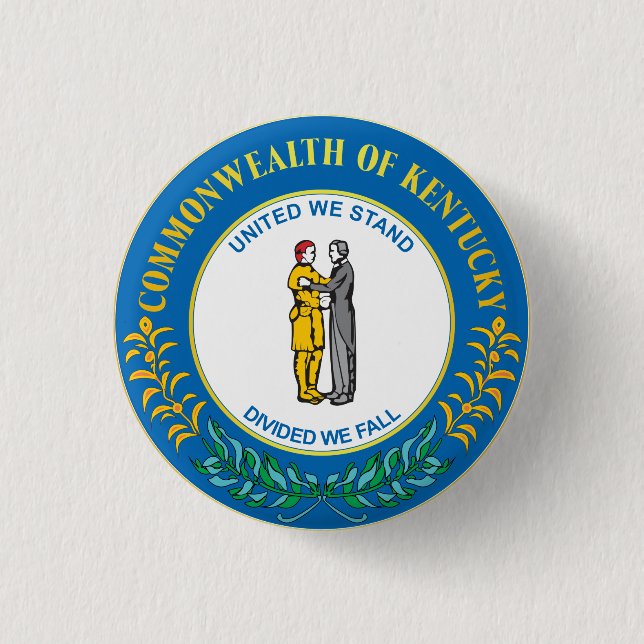 Badge Rond 2,50 Cm Commonwealth du Kentucky (Devant)