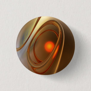 Badge Rond 2,50 Cm Conception 3d Abstraite tendance et élégante