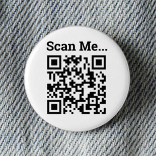 Badge Rond 2,50 Cm Conception de code QR