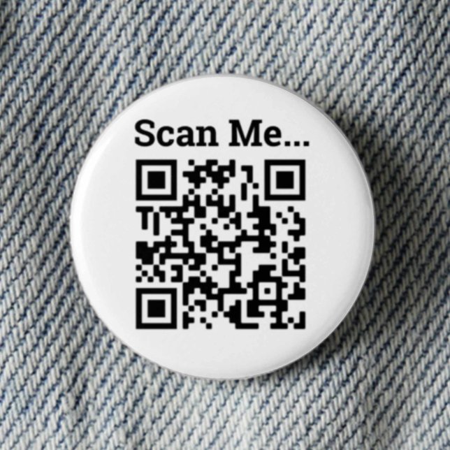 Badge Rond 2,50 Cm Conception de code QR (Créateur téléchargé)