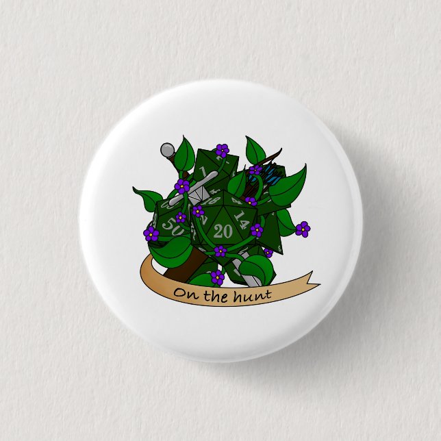 Badge Rond 2,50 Cm Conception des dés des Rangers (Devant)