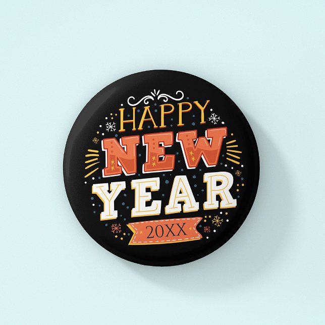 Badge Rond 2,50 Cm Conception unique pour le Nouvel An personnalisée  (Créateur téléchargé)