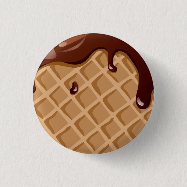 Badge Rond 2,50 Cm Cône de gaufre de fondant (Devant)