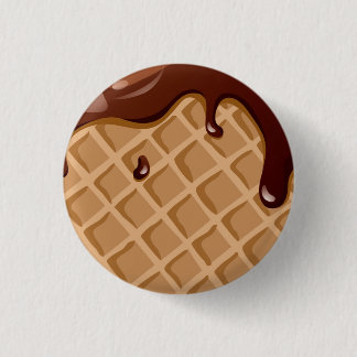 Badge Rond 2,50 Cm Cône de gaufre de fondant