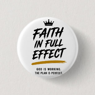 Badge Rond 2,50 Cm CONFIANCE ENTIÈREMENT EN ACTION — Inspirational de