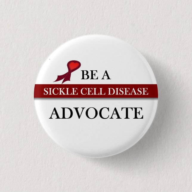 Badge Rond 2,50 Cm Conscience de drépanocyte (Devant)