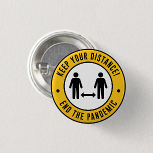 Badge Rond 2,50 Cm Conserver votre distance