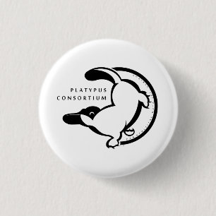 Badge Rond 2,50 Cm Consortium d'ornithorynque peu de bouton
