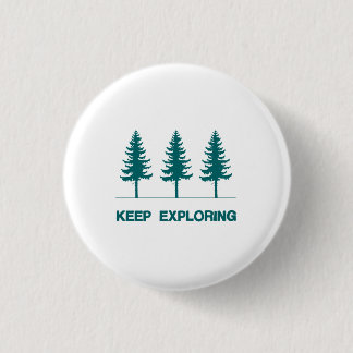 Badge Rond 2,50 Cm Continuez à l'explorer - bleu