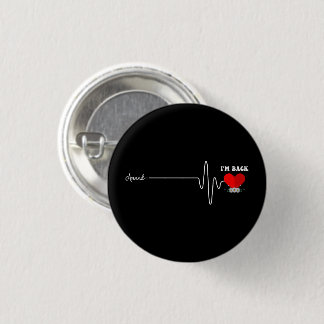 Badge Rond 2,50 Cm Contournement cardiaque ouvert Chirurgie Coeur Att