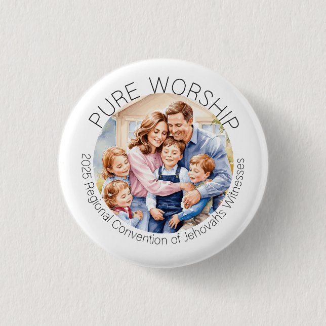 Badge Rond 2,50 Cm Convention de culte pure 2025 (Devant)