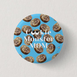 Badge Rond 2,50 Cm Cookie Monster Maman