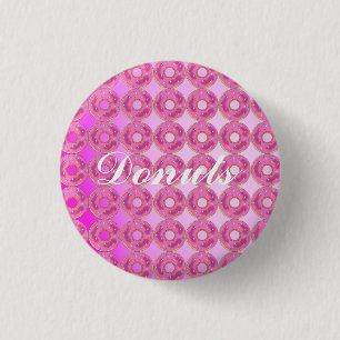 Badge Rond 2,50 Cm Cool, Donuts roses Extraordinaires