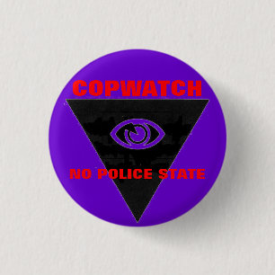 Badge Rond 2,50 Cm copwatch aucun bouton d'état policier