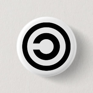 Badge Rond 2,50 Cm Copyleft