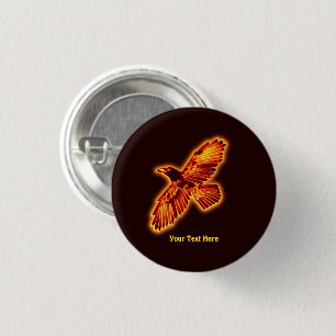 Badge Rond 2,50 Cm Corbeau
