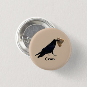 Badge Rond 2,50 Cm Corneille