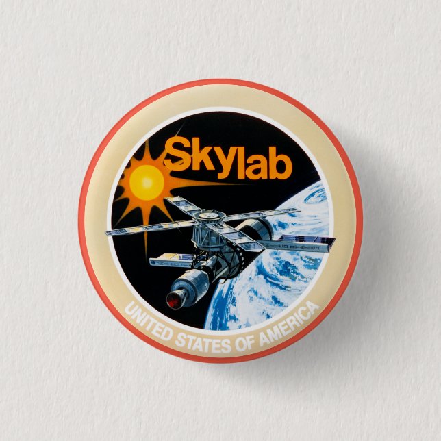 Badge Rond 2,50 Cm Correctif du programme Skylab (Devant)