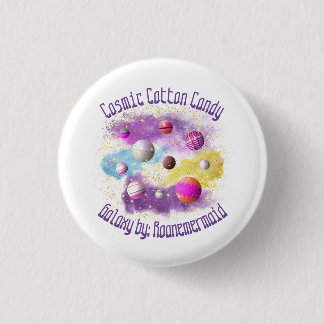 Badge Rond 2,50 Cm Cosmic Cotton Bonbon Galaxy