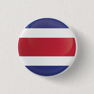 Badge Rond 2,50 Cm Costa Rica  Round Icon Flag 
