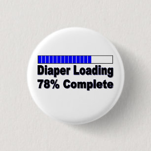 Badge Rond 2,50 Cm Couche-culotte chargeant l'habillement infantile