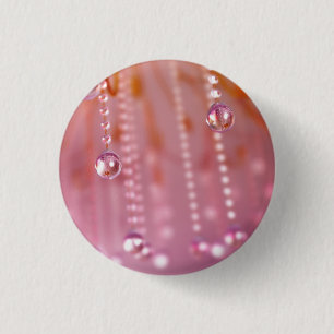 Badge Rond 2,50 Cm Coucher de soleil dans le bouton cristal