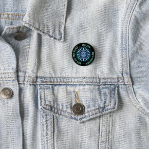 BADGE ROND 2,50 CM COULEUR DE FLEUR CADEAU POUR MAMAN PAPA SOEUR FILS