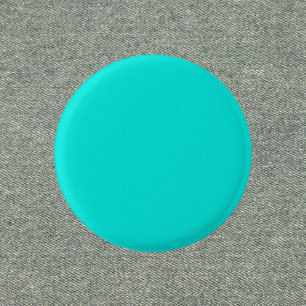 Badge Rond 2,50 Cm Couleur solide turquoise brillante