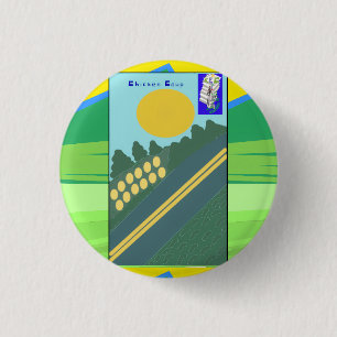 Badge Rond 2,50 Cm Coup de Poulet