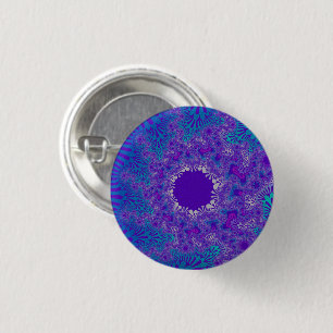 Badge Rond 2,50 Cm Coup de soleil de pureté bleue